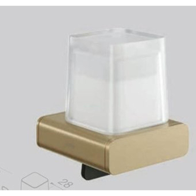 Geesa Shift Collection zeepdispenser 200 ml mat glas geborsteld goud