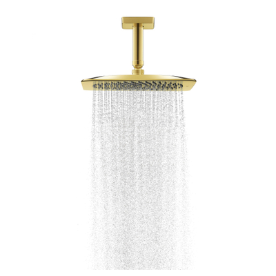 AXOR Citterio C douche de tête - 27x27cm - avec raccord plafond - polished gold optic (doré)