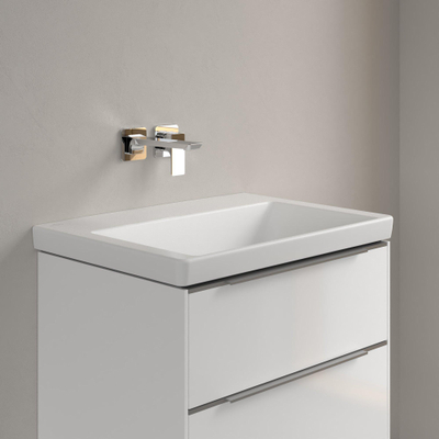 Villeroy & boch subway 3.0 lavabo 65x47x16.5cm rectangle sans trou de trop-plein pierre blanche mate céramique+