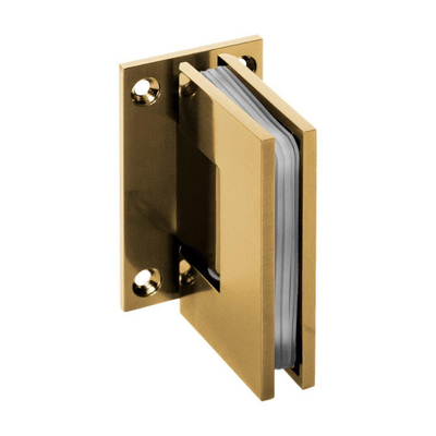 BRAUER Void nisdeur 2-delig helder glas 100x200 omkeerbaar met draaideur 60 aan muur incl. glascoating PVD goud