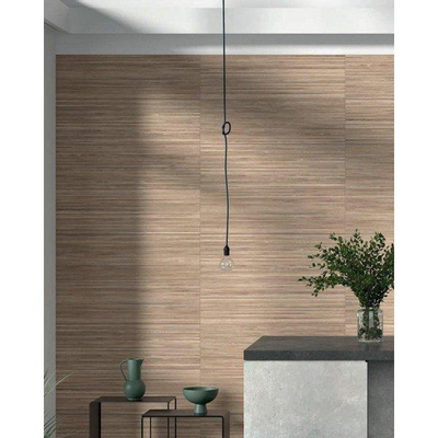 ÉCHANTILLON Ceralto Elvano Grain Carreau décoratif 32x100cm 10.4mm rectifié biscuit blanc Naturel