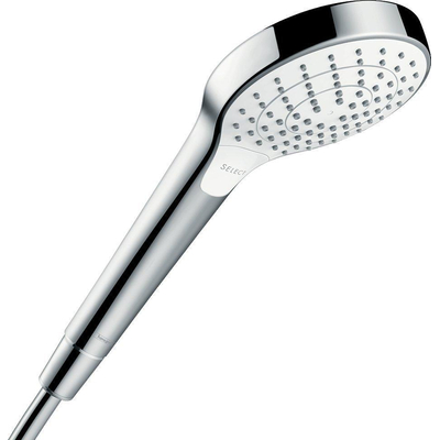 Hansgrohe Croma Select S handdouche - 11cm - rond - vario - ecosmart - wit/chroom (wit)