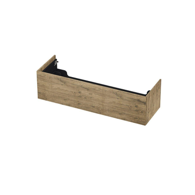 INK Wastafelonderkast - 140x45x37.6cm - 1 lade - push to open - met recht opdekfront - MFC - Naturel eiken
