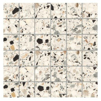 EnergieKer Medley - Carrelage Terrazzo et mural - 30x30cm - Crème mat