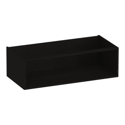 BRAUER Flourish armoire latérale - 99x30x45.5cm - avec 1 compartiment de rangement Bois Noir
