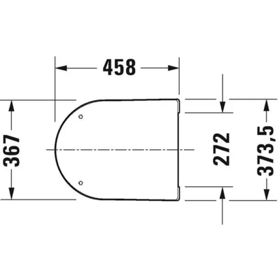 Duravit ME by Starck WC-zitting 45.8x37.4x5.6cm met softclose met quickrelease Kunststof wit Glanzend