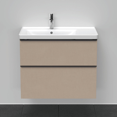 Duravit D-neo Meuble sous vasque 78.4x45.2x62.5cm 2 tiroirs Lin mat