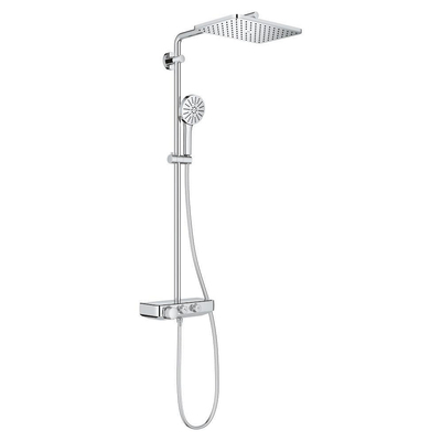 GROHE Vitalio Joy+ doucheset - 35x23cm - rechthoek - thermostatisch - SmartControl - chroom
