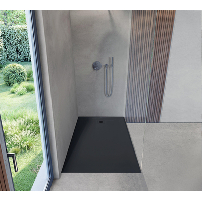 Duravit Sustano Douchebak - 160x90x3cm - Rechthoek - DuraSolid - mat antraciet