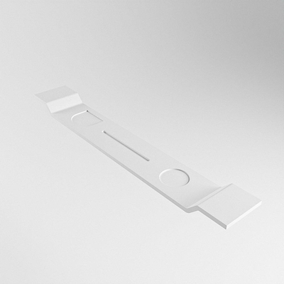 Mondiaz Easy Badplank - 12.5x86x4.2cm - Solid surface - Talc mat
