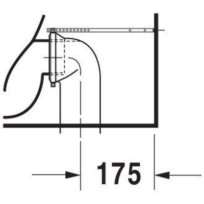 Duravit Starck 1 Duoblokpot - diepspoel universeel - zonder reservoir - wit