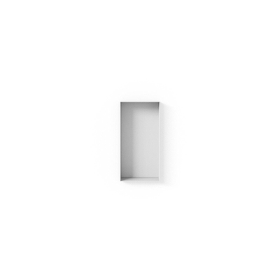 Looox Colour BoX niche encastrée - 15x30x10cm - acier inoxydable blanc mat