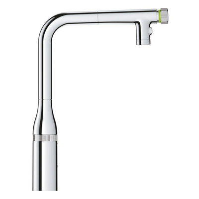 Grohe Essence smartcontrol keukenkraan L-uitloop dual spray chroom