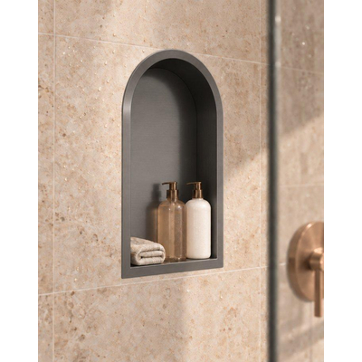 Fortifura Galeria Inbouwnis - 47.8x32.8x10cm - toog - gunmetal (antraciet)