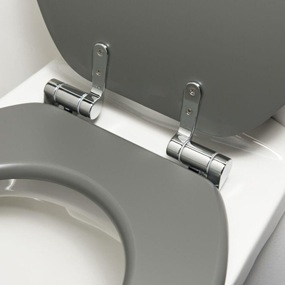 Tiger Abattant de toilette Baya fermeture amortie MDF Gris lave 37.5x5x43cm
