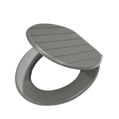 Tiger Abattant de toilette Baya fermeture amortie MDF Gris lave 37.5x5x43cm