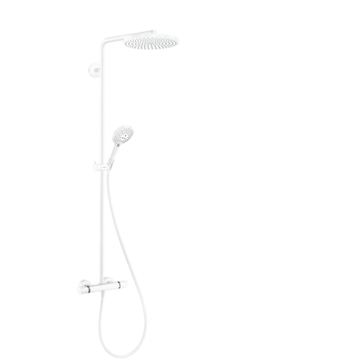 Hansgrohe Raindance S doucheset - 24cm - 1 straalsoort - ecosmart+ - mat wit
