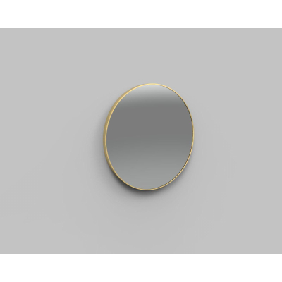 Arcqua Reflect Two Miroir rond 80cm avec cadre en aluminium doré mat