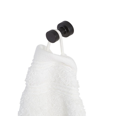 Geesa Nemox Patère porte-serviettes Noir