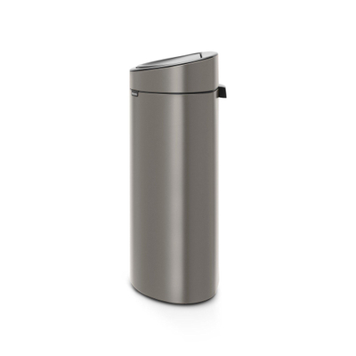 Brabantia Touch Bin Afvalemmer - 40 liter - kunststof binnenemmer - platinum