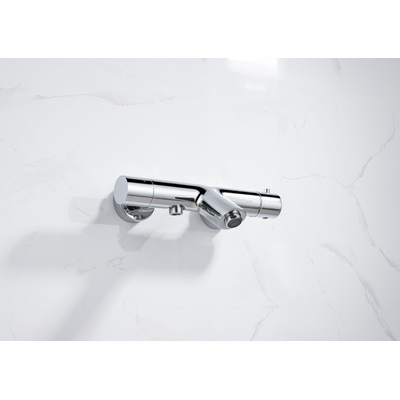 Fortifura Calvi thermostatische badkraan - hoogglans chroom