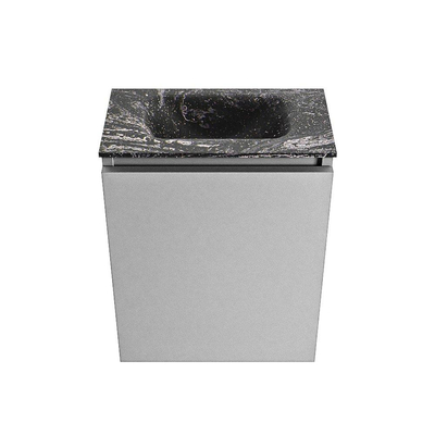MONDIAZ TURE-DLUX 40cm toiletmeubel Plata. EDEN wastafel Lava positie midden. Zonder kraangat.
