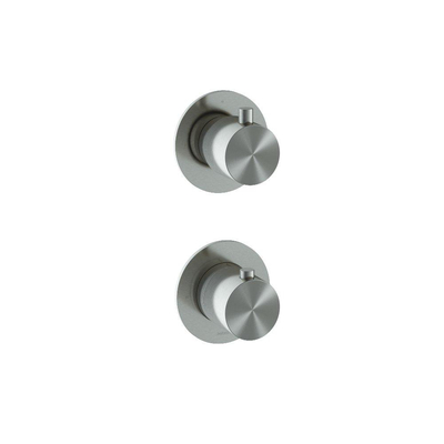 Hotbath Archie Afbouwdeel - inbouw thermostaat - met 2-weg stop-omstel IX RVS316 - RVS 316