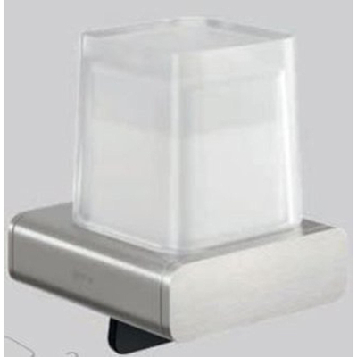 Geesa Shift Distributeur de savon 200 ml inox brossé avec verre satiné