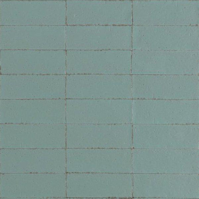 SAMPLE Ragno Glace Wandtegel - 7.5x20cm - 9.0mm - Turchese
