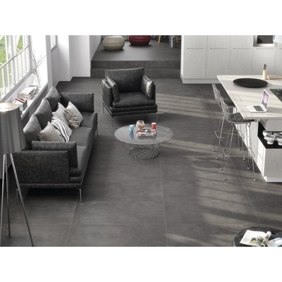 ÉCHANTILLON Terravito Urbano carreau mural et de sol - 30x60cm - 9mm - Rectangle - Aspect béton - Anthracite mat