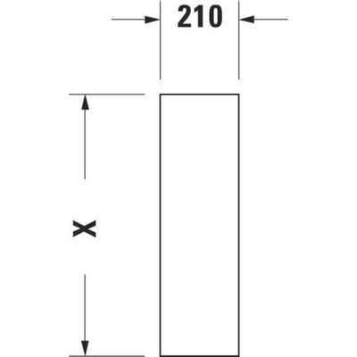 Duravit Starck 3 Zuil - 150x705x210mm - wit
