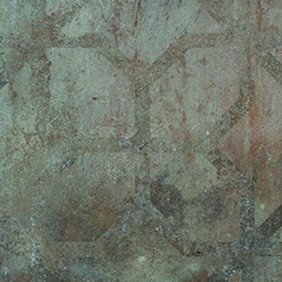 Zyx amazonia carreau de sol et de mur avec décor 14x14cm 9mm rectifié r9 porcelaine émeraude