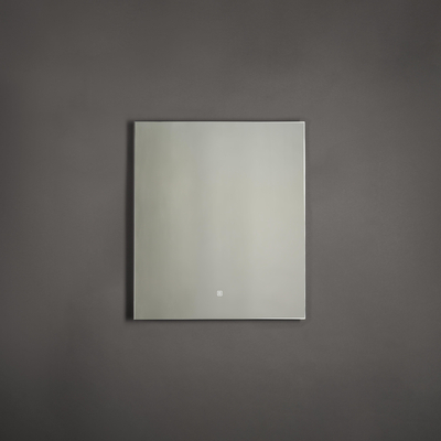 Adema Squared Badkamerspiegel - 60x70cm - indirecte LED verlichting - touch schakelaar - spiegelverwarming