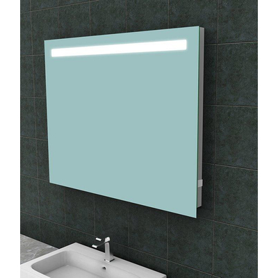 Wiesbaden Tigris Miroir rectangulaire avec LED et prise 100 x 80 cm