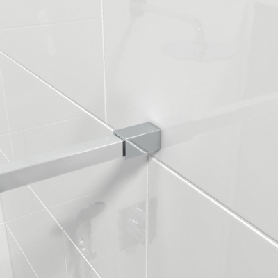 Marenza Bellini Douche à l'italienne - 100x200cm - verre fumé - chrome