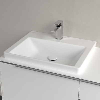 Villeroy & Boch Subway 3.0 Lavabo - 600 x 470 x 165 stone white mat (blanc) CeramicPlus - sans trop-plein - bord meulé