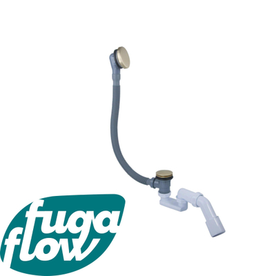 FugaFlow Eccelente Anta Badafvoercombinatie - klikwaste - geborsteld messing PVD