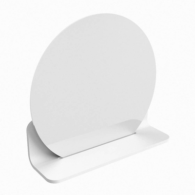 Mondiaz SPOT miroir – Ø 40 cm – avec tablette – Talc (blanc)