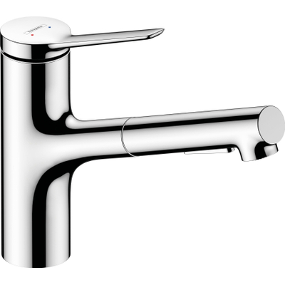 Hansgrohe Zesis m33 1 greeps keukenkraan - 150 metalen uittrekbare vdche - 2jet - sbox - chroom
