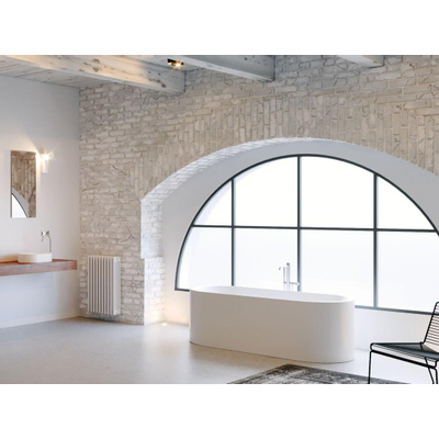Baignoire îlot Riho Valor - 170x72x55cm - solid surface - blanc mat
