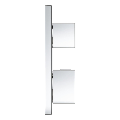GROHE Grohtherm cube Kit d'habillage pour mitigeur thermostatique encastré avec inverseur pour douche à main et de tête chromé