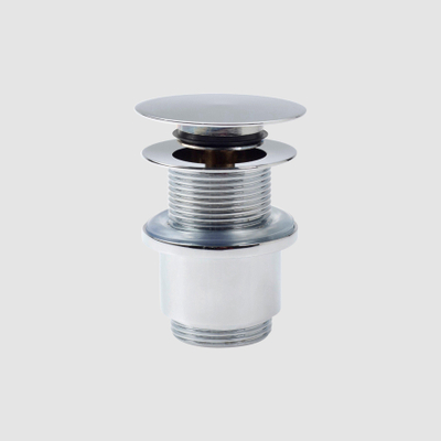 Clou InBe stop/go bouchon de vidage avec capuchon de recouvrement plat rond chrome