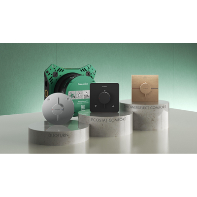 Hansgrohe Ecostat comfort q Inbouw - thermostaat - 2 functies - mat zwart