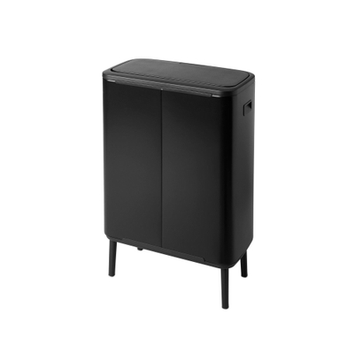 Brabantia Bo Touch Bin Hi Poubelle - 60 litres - seau intérieur en plastique - matt black