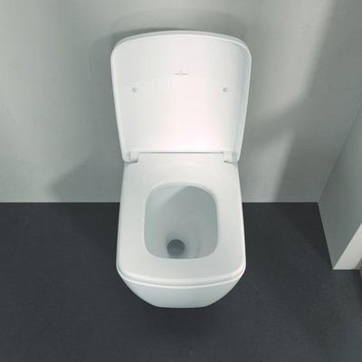 Villeroy & Boch Subway 3.0 pack wandcloset set twist flush - met zitting - glans wit