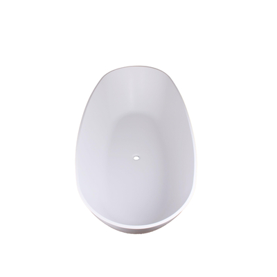 FugaFlow Eccelente Calma Baignoire Autoportante - 160x80 cm - solid surface - blanc mat