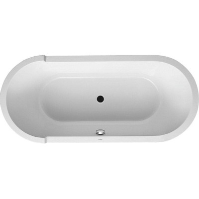 Duravit Starck baignoire acrylique ovale 180x80cm avec panneau avec pieds blanc