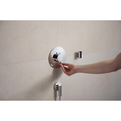 Hansgrohe FixFit Fine S Coude mural - sans clapet anti-retour - Chrome