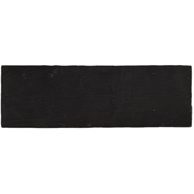 Vtwonen Mediterranea Carrelage mural 13x40cm 9mm pâte blanche Anthracite brillant