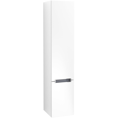 Villeroy & Boch Subway 2.0 Hoge kast - 165x35x37cm - 2 deuren - mat wit
